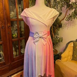 Sleeping Beauty Disneybound dress and belt (dapper day)
